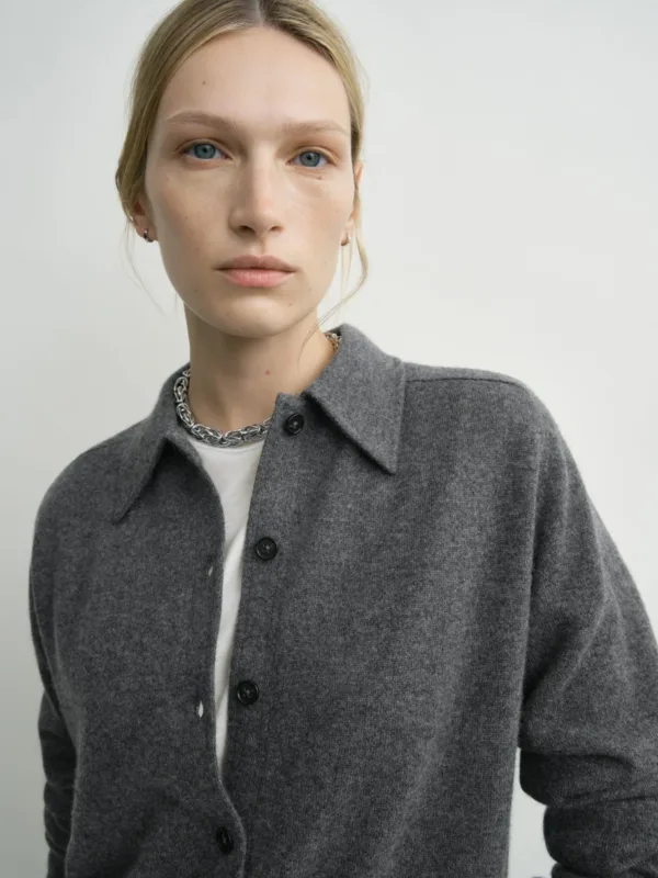 Raglan-Sleeve Cashmere Cardigan - Image 4
