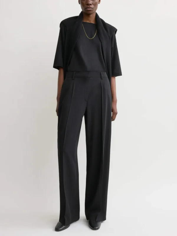 Wide Fluid Trousers - Image 2