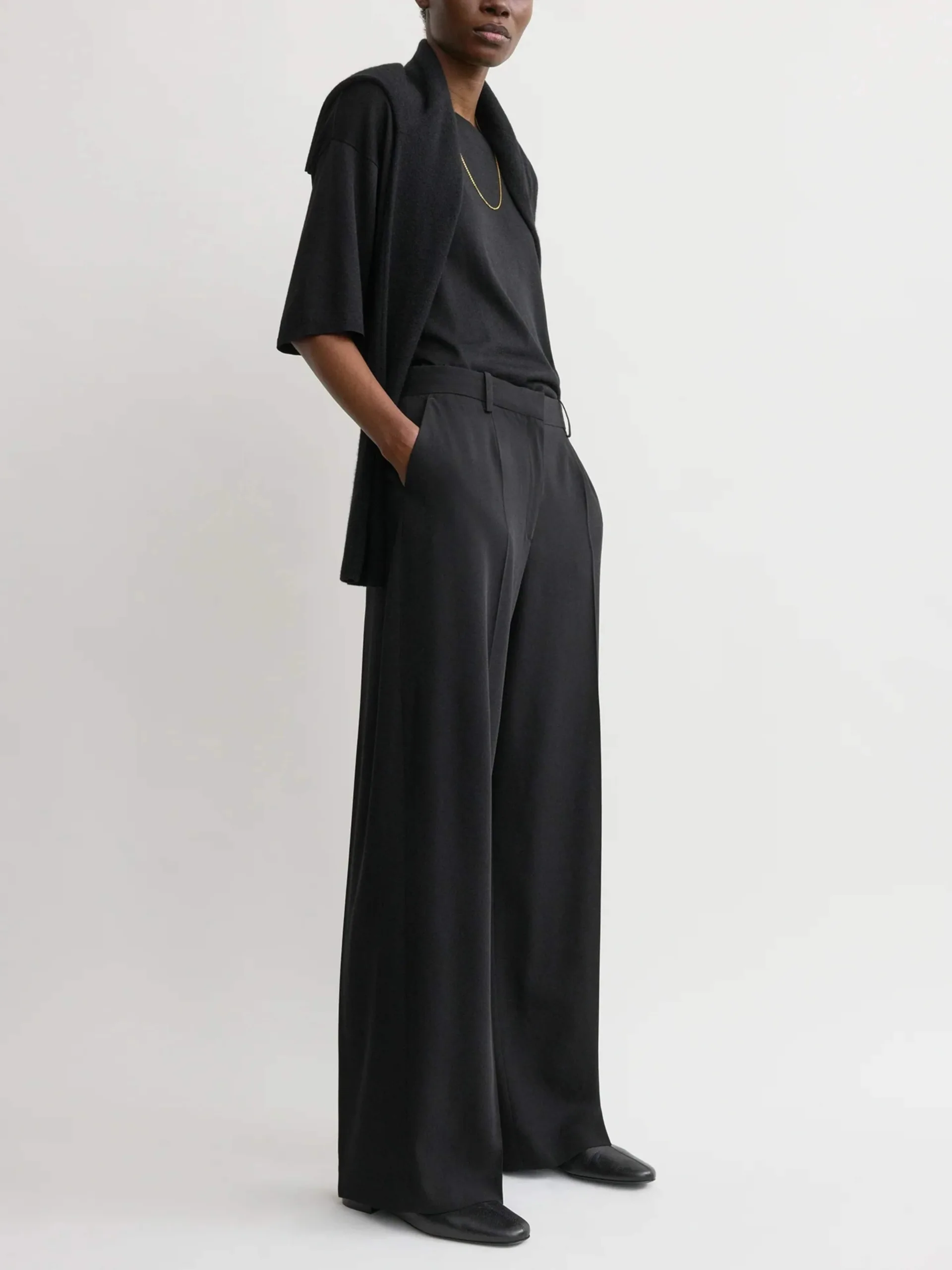 Wide Fluid Trousers - Image 3