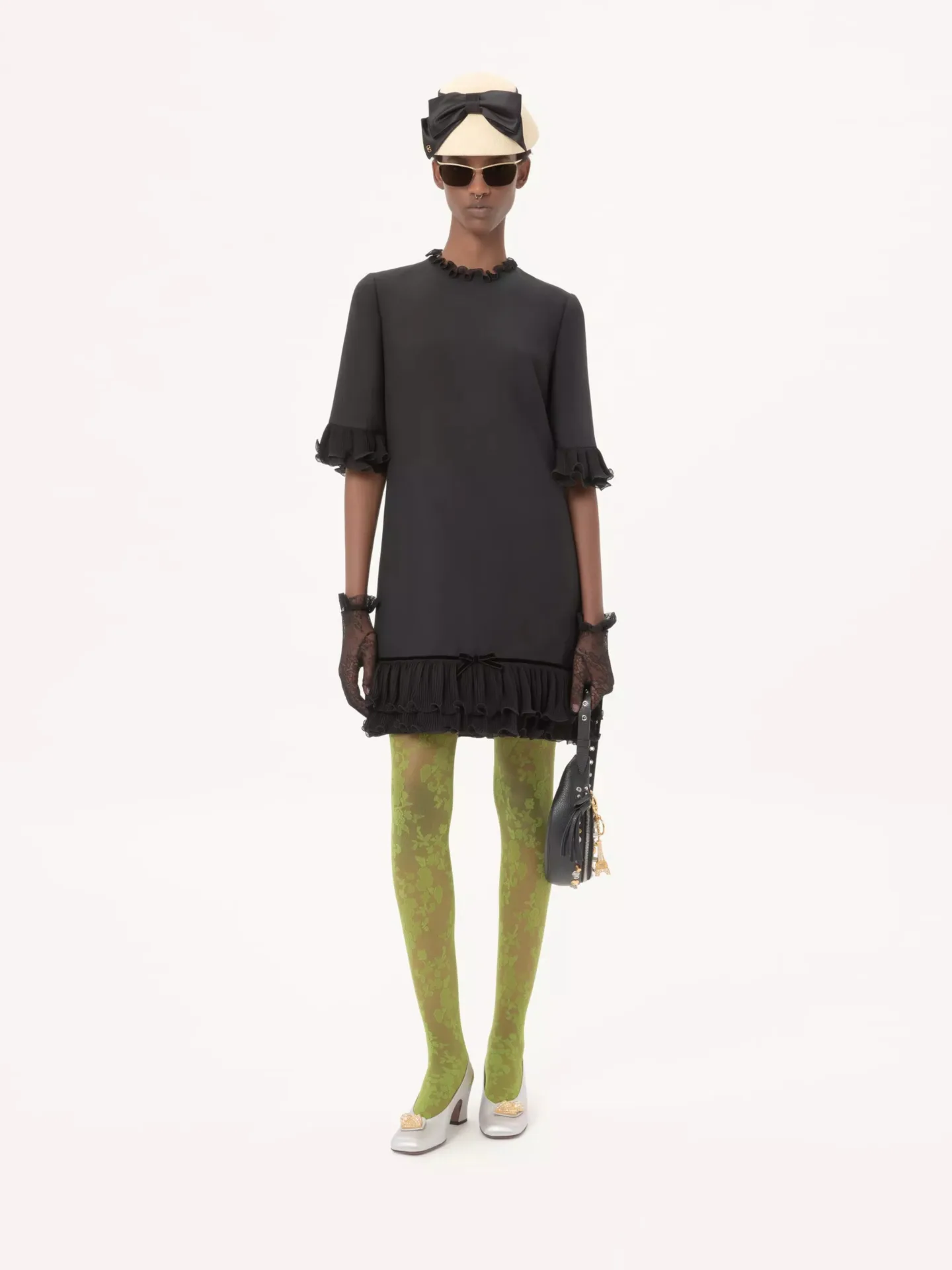 Crepe Couture Short Dress - Image 4