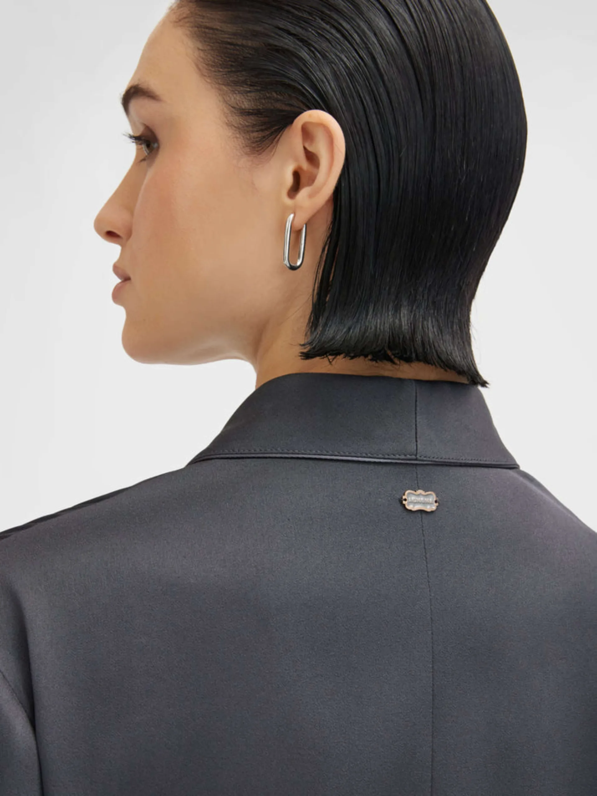 Silk Blend Satin Jacket - Image 4