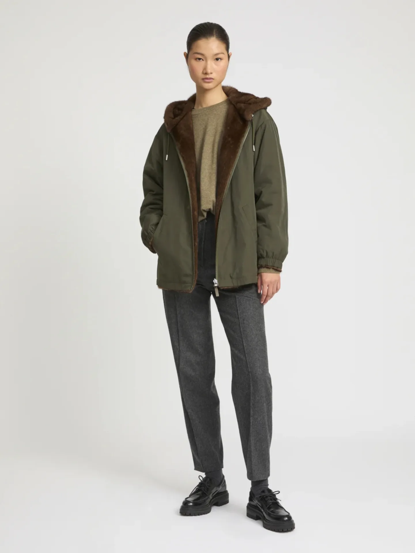 Reversible Mink Fur Parka - Image 4