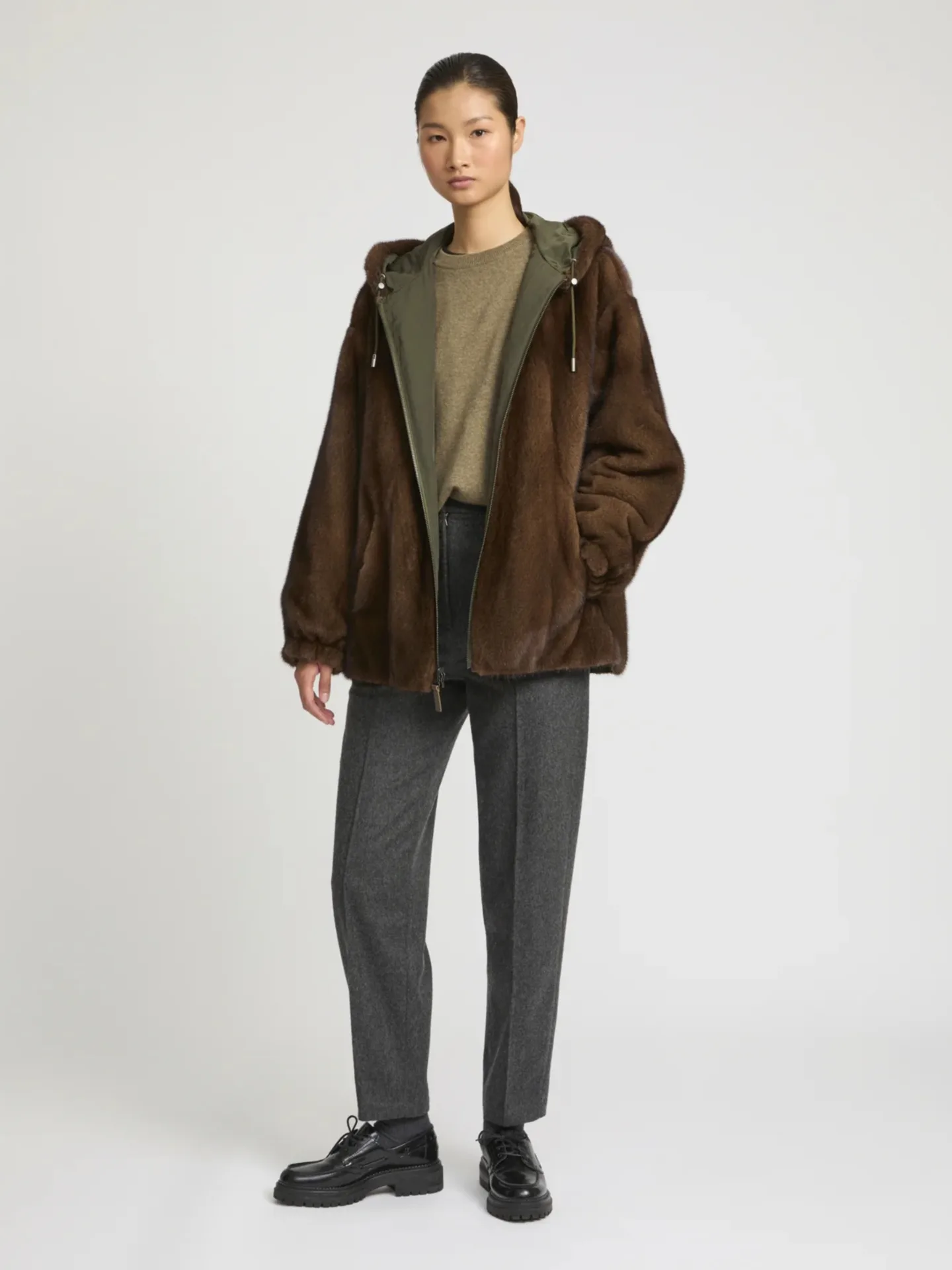 Reversible Mink Fur Parka - Image 5