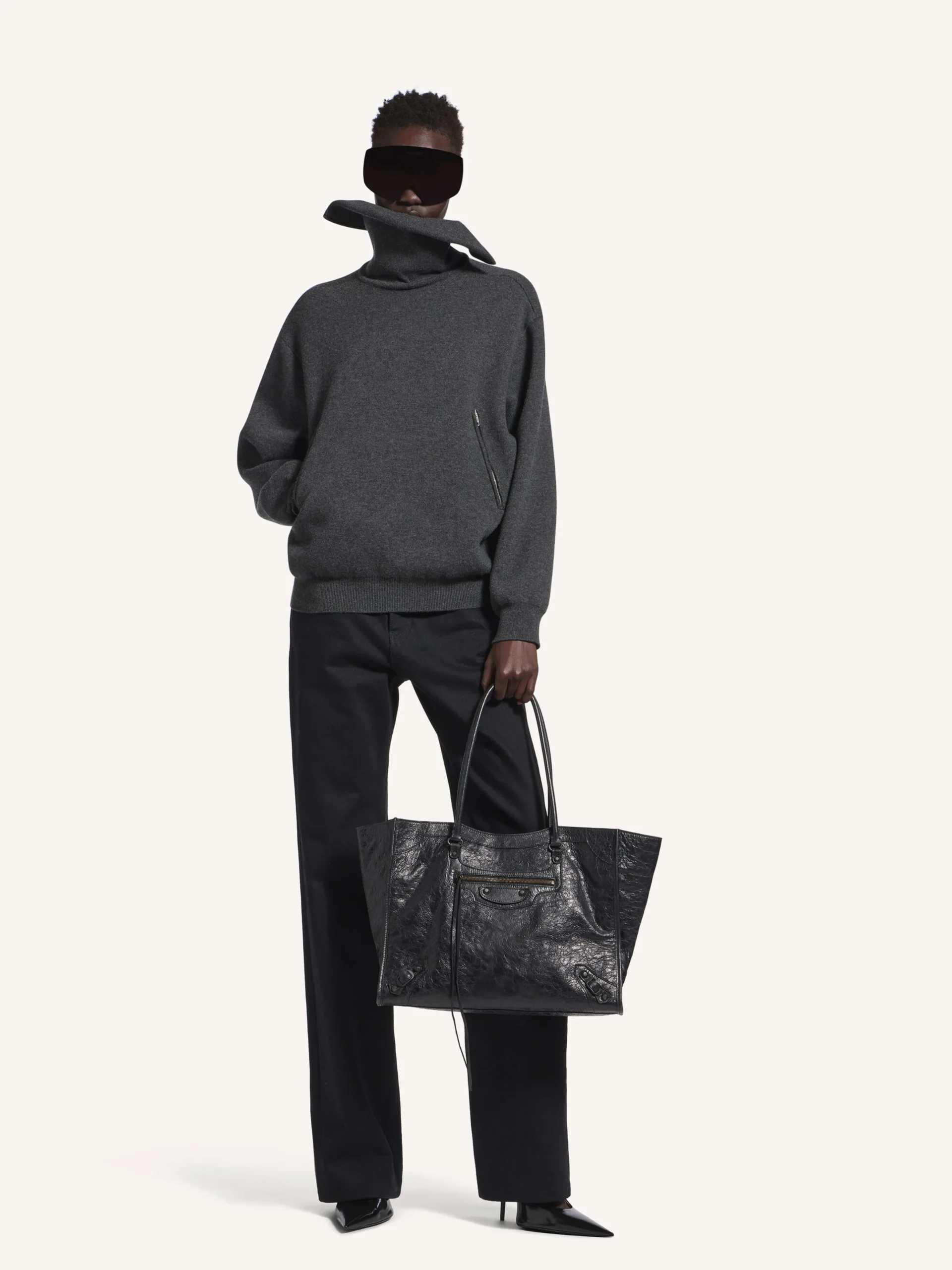 Back-To-Front High Neck Sweater - Image 3