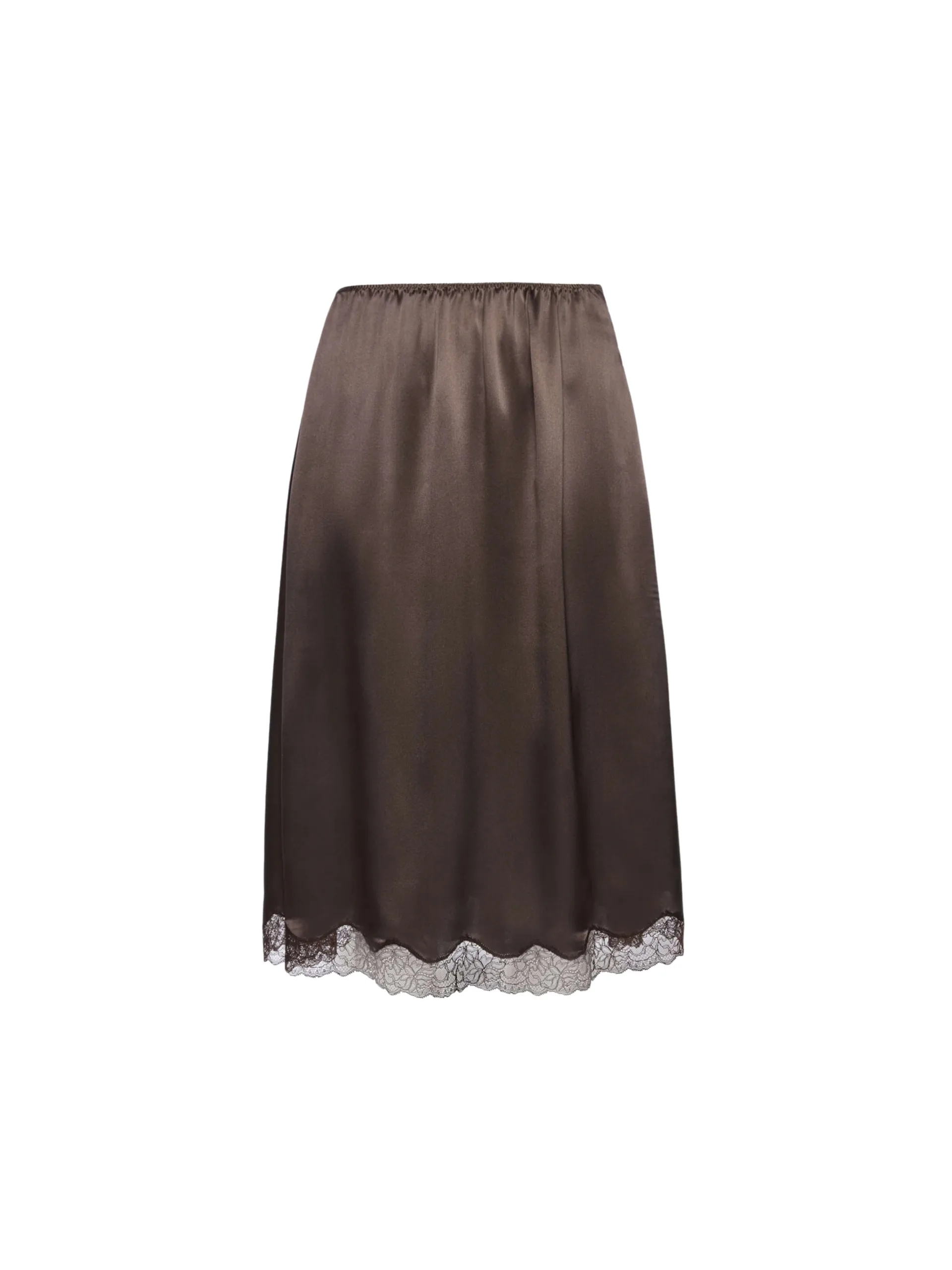 Lace-Trim Slip Skirt