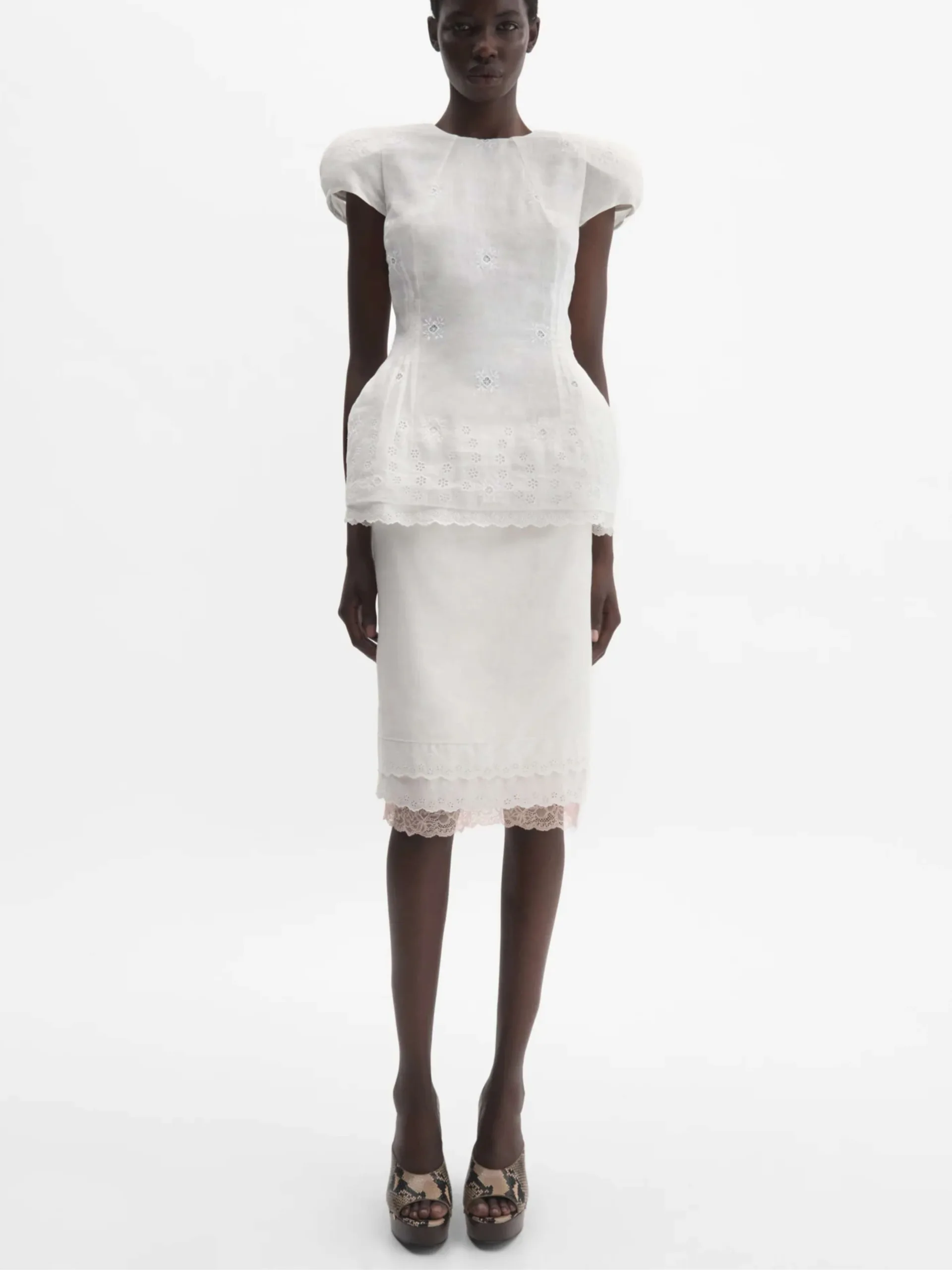 Layered Pencil Skirt - Image 3