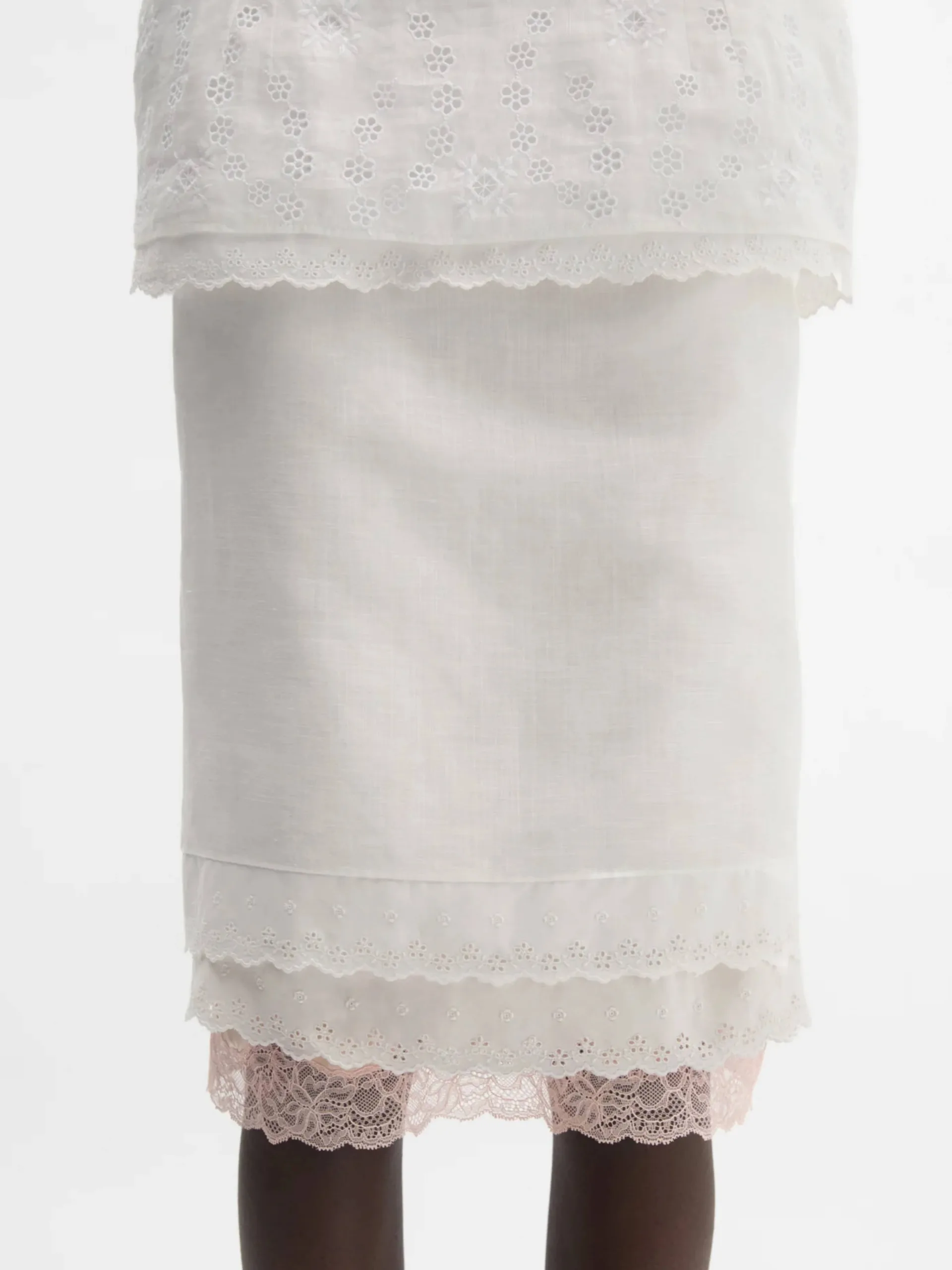 Layered Pencil Skirt - Image 4