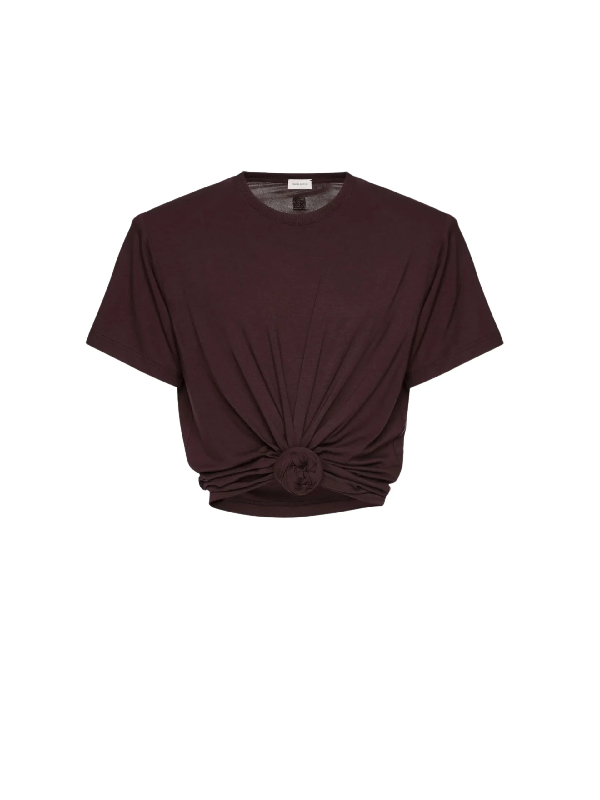 Knotted Ribbed T-Shirt