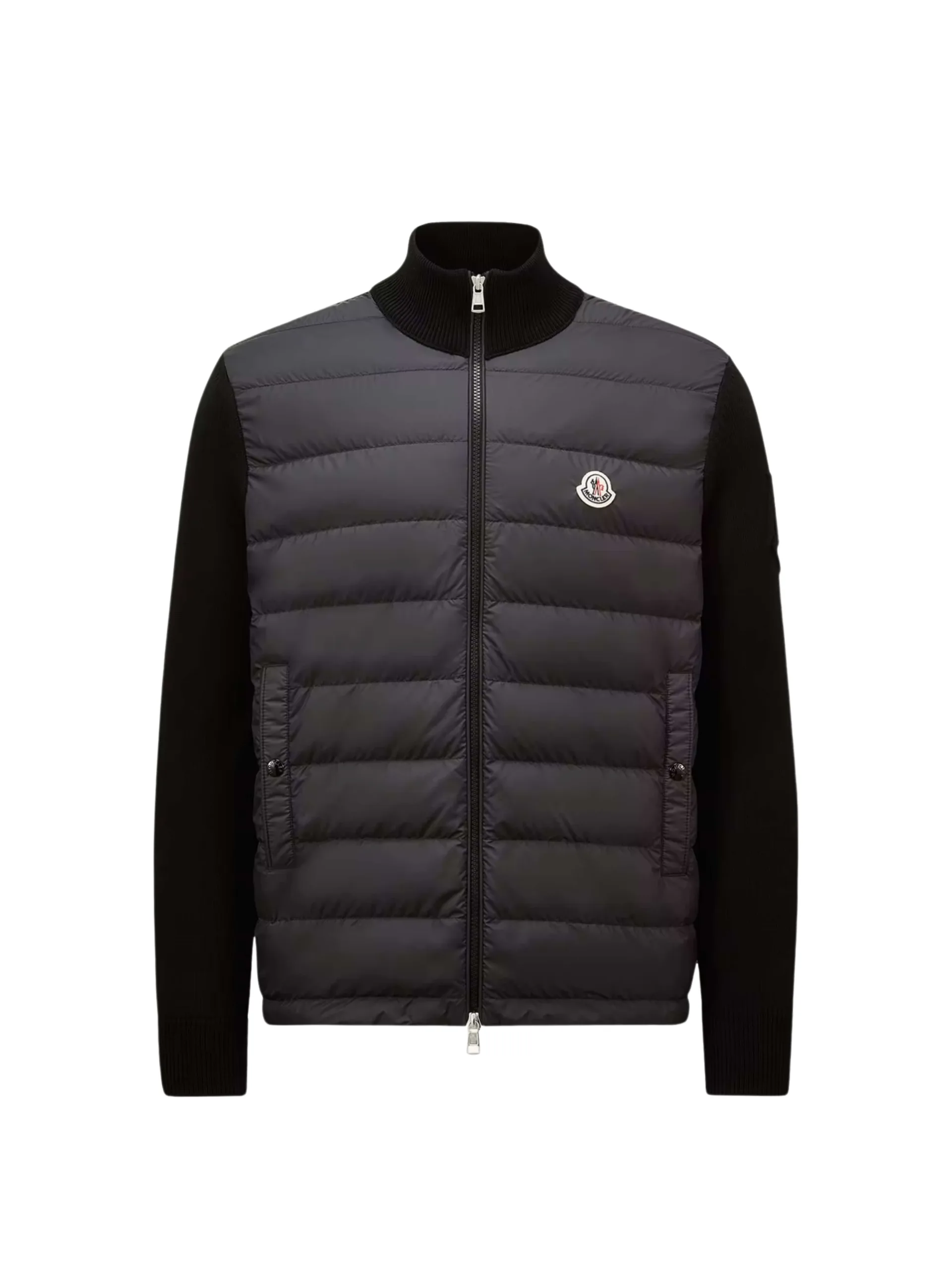 Padded Zip-Up Cardigan